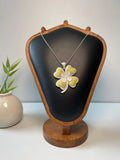 Miao Silver Plated Four Leaf Clover Pendant Necklace Green-Luma Vale