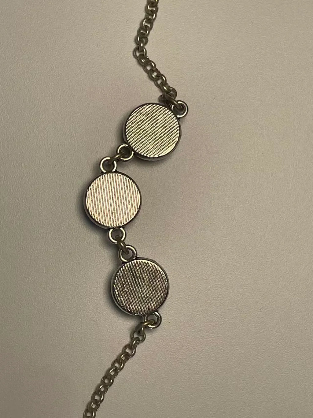 Miao Silver Plated Floral Roundel Bracelet Blue-Luma Vale
