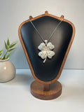 Miao Silver Plated Four Leaf Clover Pendant Necklace Mint-Luma Vale