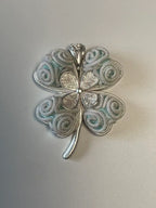 Miao Silver Plated Four Leaf Clover Pendant Necklace Mint-Luma Vale
